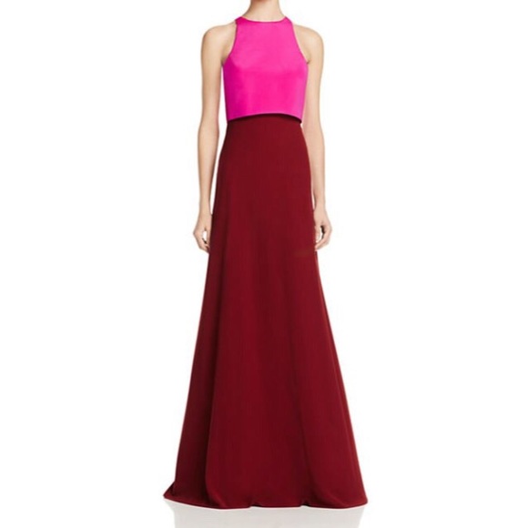 jill jill stuart red colorblock sheath